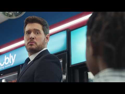 Michael Bublé vs bubly sparkling water Super Bowl 2019 Ad